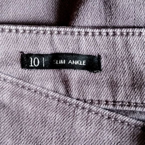 Talbots Woman's 10 Slate Gray Slim Ankle Talbots Jeans - Picture 2 of 4